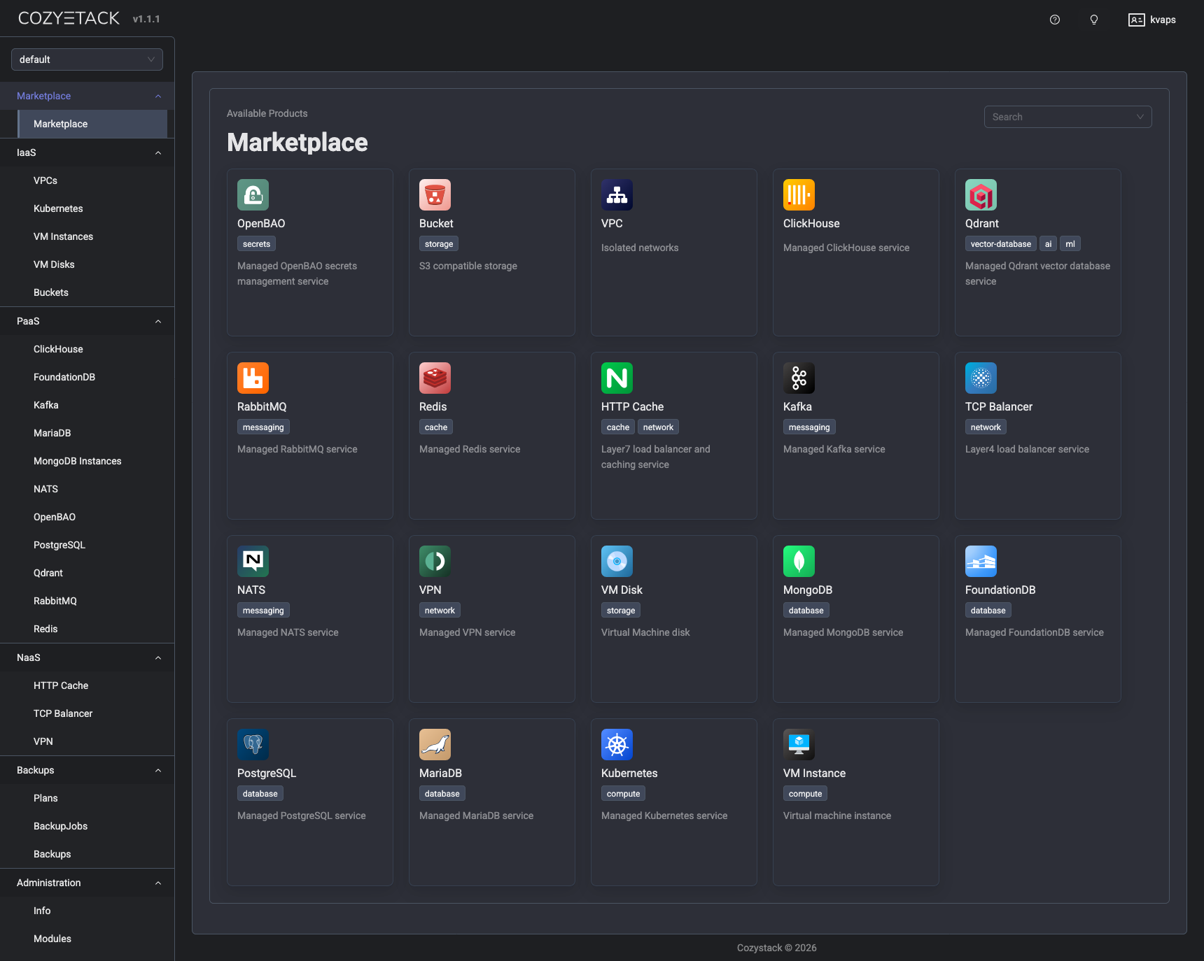 Screenshot 1 - Dark Mode